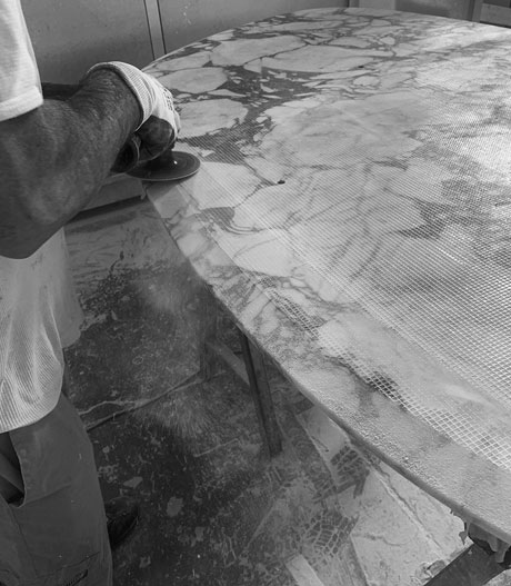 SMAC furniture solutions - about us - craftsmanship handcraft marble - small